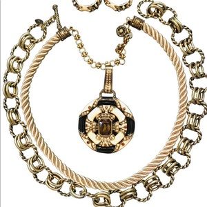 Heidi Daus Nautilus Necklaces & Earrings Set NIB